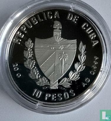 Cuba 10 pesos 1997 (PROOF) Vicente Yáñez Pinzón, Timbres & Monnaies, Monnaies | Amérique, Envoi