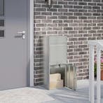 vidaXL Pakket Inwerpkoker met opslag Zilverkleurig 47,5 x 38, Verzenden, Nieuw