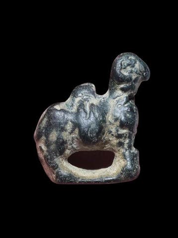 Oud-Romeins Brons Stunning Dromedary Statue (Zonder