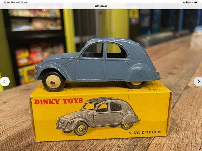 Dinky Toys 1:43 - Modelauto - Citroën 2CV réf. 535, Hobby en Vrije tijd, Modelauto's | 1:5 tot 1:12