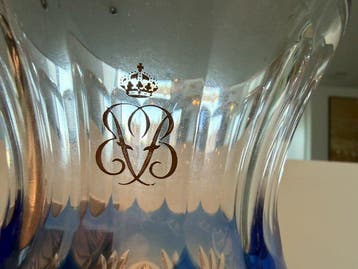 Val Saint Lambert - Vaas - H. 30 cm - Kristal - Koning