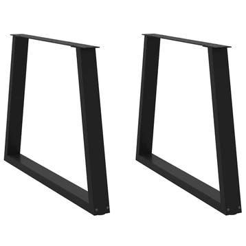vidaXL Eettafelpoten 2 st V-vormig 90x(72-73,3) cm staal, Verzenden, Nieuw