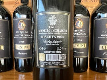 2020 Lisini - Brunello di Montalcino Riserva - 6 Flessen, Verzamelen, Nieuw
