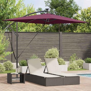 vidaXL Parasol Bordeaux Rood 294 x 200 x 270 cm Polyester en, Verzenden, Nieuw