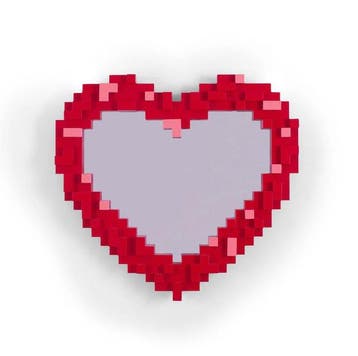 Seletti - Roberto Bruno - Pixel mirror - Heart - Miroir -