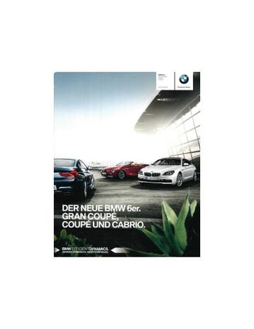 2015 BMW 6 SERIE BROCHURE DUITS, Nieuw