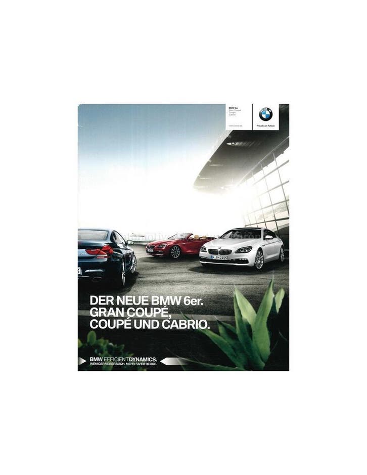 2015 BMW 6 SERIE BROCHURE DUITS, Livres, Autos | Brochures & Magazines