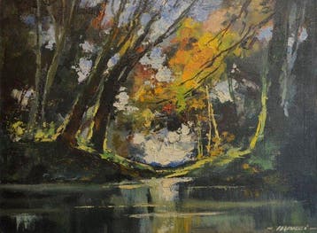 Robert Falcucci (1900-1989) - Etang du Fays Érauville