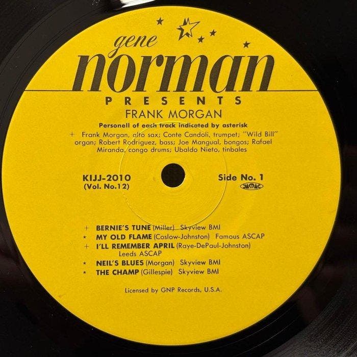 Frank Morgan - Vinyl Record (LP) “Frank Morgan” — Gene, Cd's en Dvd's, Vinyl Singles
