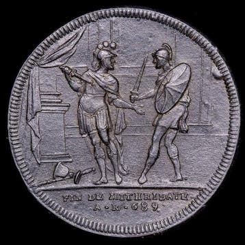 Italië, Eerste Romeinse Republiek Medal Siglo XVIII - Roma /