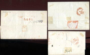 Anciens états italiens - Naples 1858 - Petit ensemble avec, Postzegels en Munten, Postzegels | Europa | Italië, Gestempeld