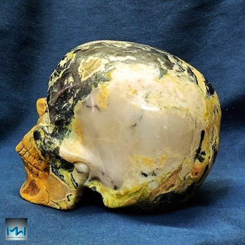 Schedelcarving, met de hand gemaakt van kristal de Hiso