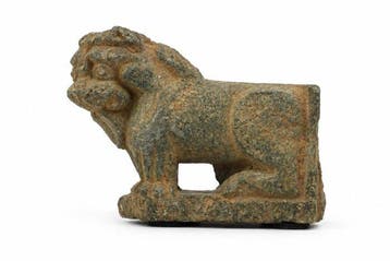 Gandhara Steen Een fraaie Gandharaanse stenen leeuw uit