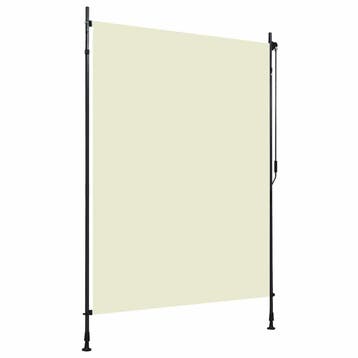vidaXL Rolgordijn voor buiten 150x270 cm crème, Verzenden