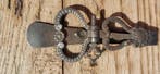 Oude devotieclip voor bladhouder / Smeedijzer – XIXe eeuw –, Antiek en Kunst