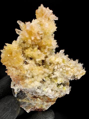 Creedite Calzitrite Kristallen op matrix - Hoogte: 8 cm -