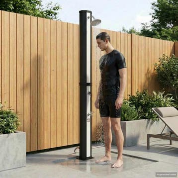 vidaXL Zonne-douche met douchekop en kraan 40 l PVC, ABS,, Tuin en Terras, Verzenden, Nieuw