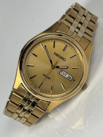 Seiko - Solar - Zonder minimumprijs - V158-0AA0 - Heren -