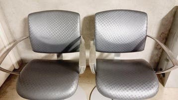 Fauteuil (2) - Acier - Paire de fauteuils