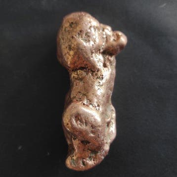 Koper nugget - Hoogte: 9 cm - Breedte: 4 cm- 275 g - (1)