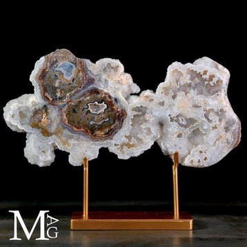 Speciale witte agaatformatie - Decoratieve agaat- en