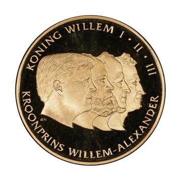 Nederland. Complete Set of 12 Gold-Plated Medals “Golden
