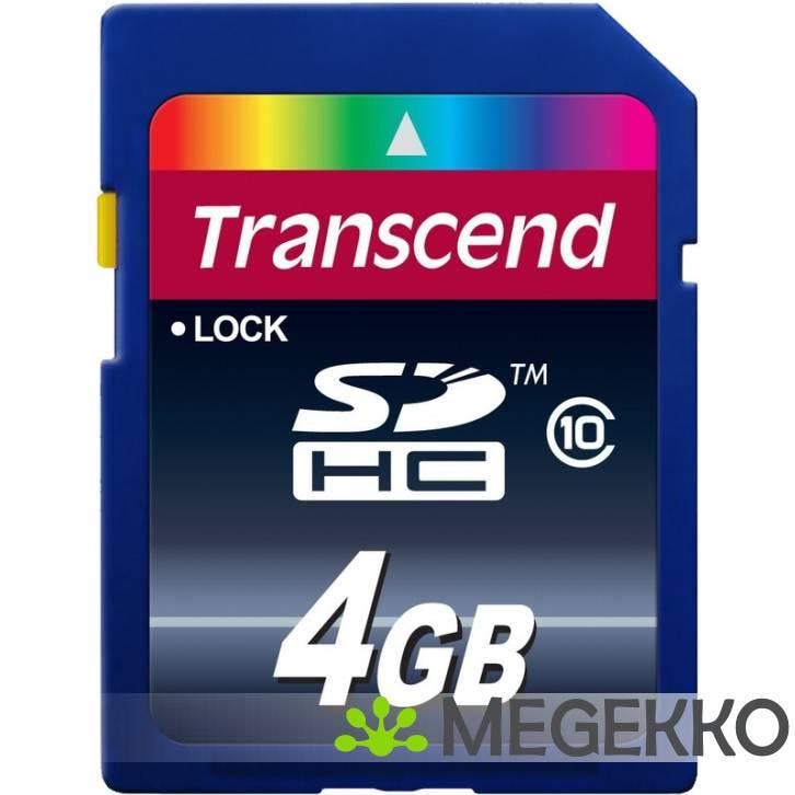 Transcend SDHC 4GB Class 10, Computers en Software, Overige Computers en Software, Nieuw, Verzenden
