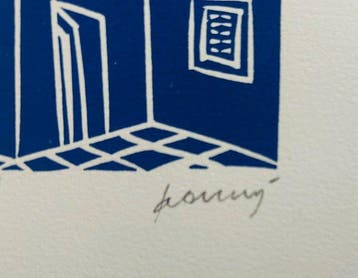 Alekos Fassianos (1935-2022) - Sans-titre - Linogravure