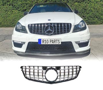 CALANDRE MERCEDES W204 07-14 LOOK AMG GT NOIR CHROMÉ, Autos : Pièces & Accessoires, Verzenden