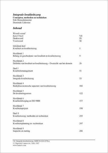 Integrale kwaliteitszorg 9789020929782 E. Demeulemeester, Verzenden, E. Demeulemeester