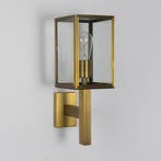 Strak & modern Bilthoven Muurlamp Antiek Messing, Tuin en Terras, Verzenden, Nieuw