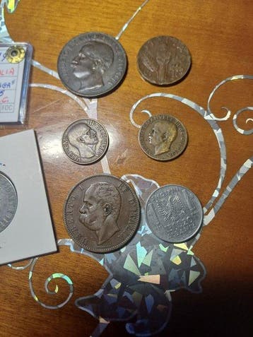 Italie, Albanie. Lotto 12 monete - Umberto + occupazione
