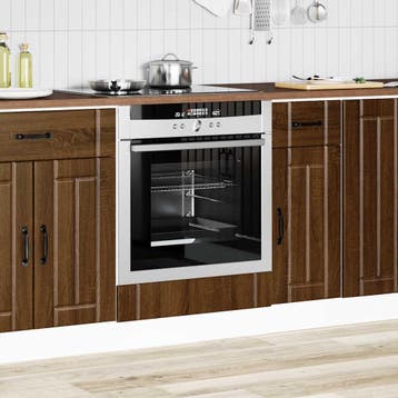 vidaXL Ovenkast Lucca bewerkt hout bruin eikenkleur, Verzenden