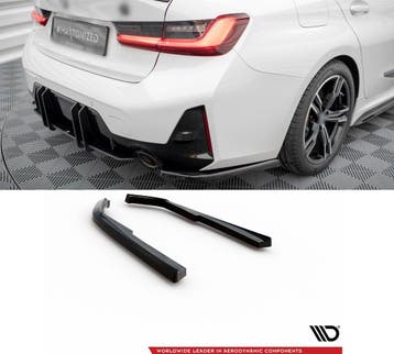 Rear Side Splitters voor BMW 3 serie G20/G21 M-Pack Facelift, Ophalen of Verzenden
