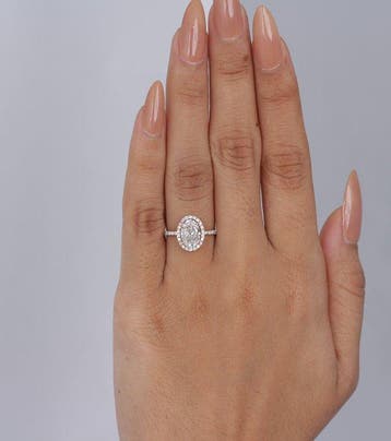 Zonder minimumprijs - Ring - 18 karaat Roségoud - 2.03ct.
