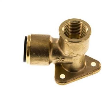 Prise murale G1/2 femelle x 15 mm Push-in Laiton 16bar, Verzenden