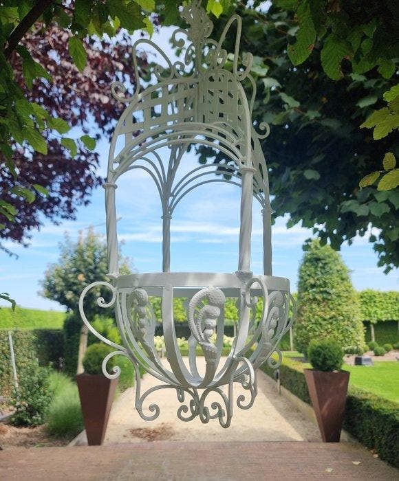 Panier - Fer - Panier à fleurs - plantes suspendues, Antiquités & Art, Curiosités & Brocante