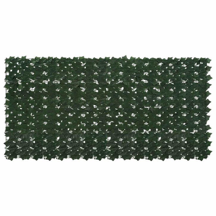 vidaXL Balkonscherm met bladeren Donkergroen 200 x 100 cm, Jardin & Terrasse, Parasols, Envoi