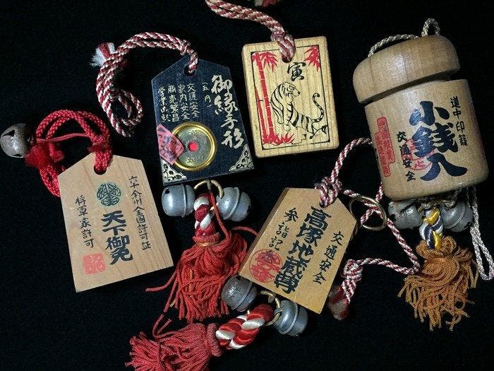Japanese - Beeld, Lot of 20 Vintage Japanese Wooden, Antiquités & Art, Antiquités | Jouets