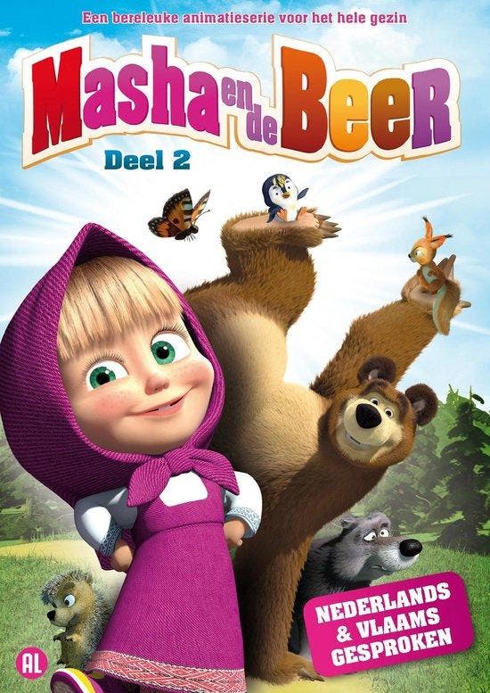 Masha en de beer deel 2 (dvd tweedehands film), Cd's en Dvd's, Dvd's | Actie, Ophalen of Verzenden