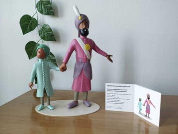 Tintinimaginatio - Tintin - MAHARAJÁ Y SU HIJO - Statuette, Nieuw