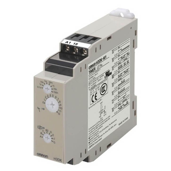 Omron H3DK-M1 Multi-Mode Timer Relais 24-240V AC/DC -, Doe-het-zelf en Bouw, Elektriciteit en Kabels, Verzenden