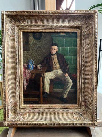 Carl Goebel (1866-1936) - Overdenkende Student