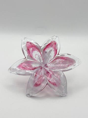 Tafelmiddenstuk (2) - Glas - Bloemen in Kunstglas