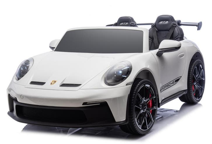 Kinderauto PORSCHE GT3 wit,2 zitter, Mp4, leder, eva, FM, BT, Enfants & Bébés, Jouets | Extérieur | Véhicules à batterie, Enlèvement ou Envoi