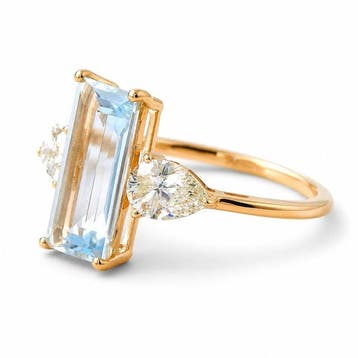 Zonder minimumprijs - Ring - 14 karaat Geel goud - 2.60ct., Handtassen en Accessoires, Ringen, Nieuw