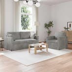 vidaXL bank / zetel 2 pcs Lichtgrijs, Huis en Inrichting, Zetels | Zetels, Verzenden, Nieuw