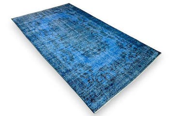 Blauwe vintage - Vloerkleed - 270 cm - 150 cm -, Nieuw