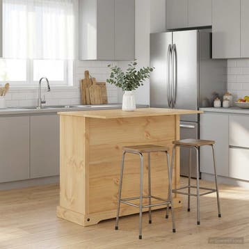 vidaXL Keuken eiland set 2 st Honingwas 112 x 70 x 91,5 cm, Huis en Inrichting, Verzenden, Nieuw