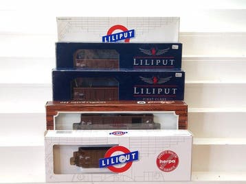 Liliput H0 - L224405/L224415/24410/24452/744412 - Wagon de